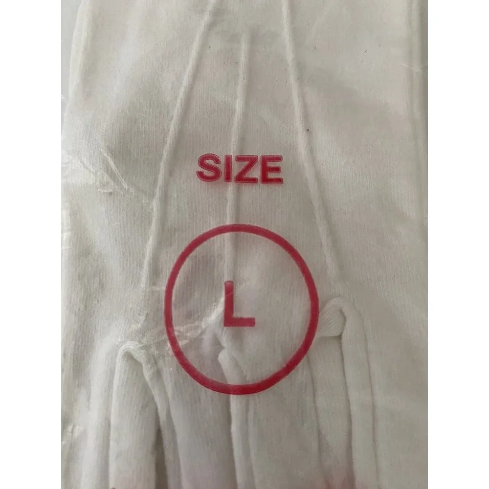 1 Pair White Class A‎ Dress Uniform Gloves Band Parade Honor Fireman Police NIB